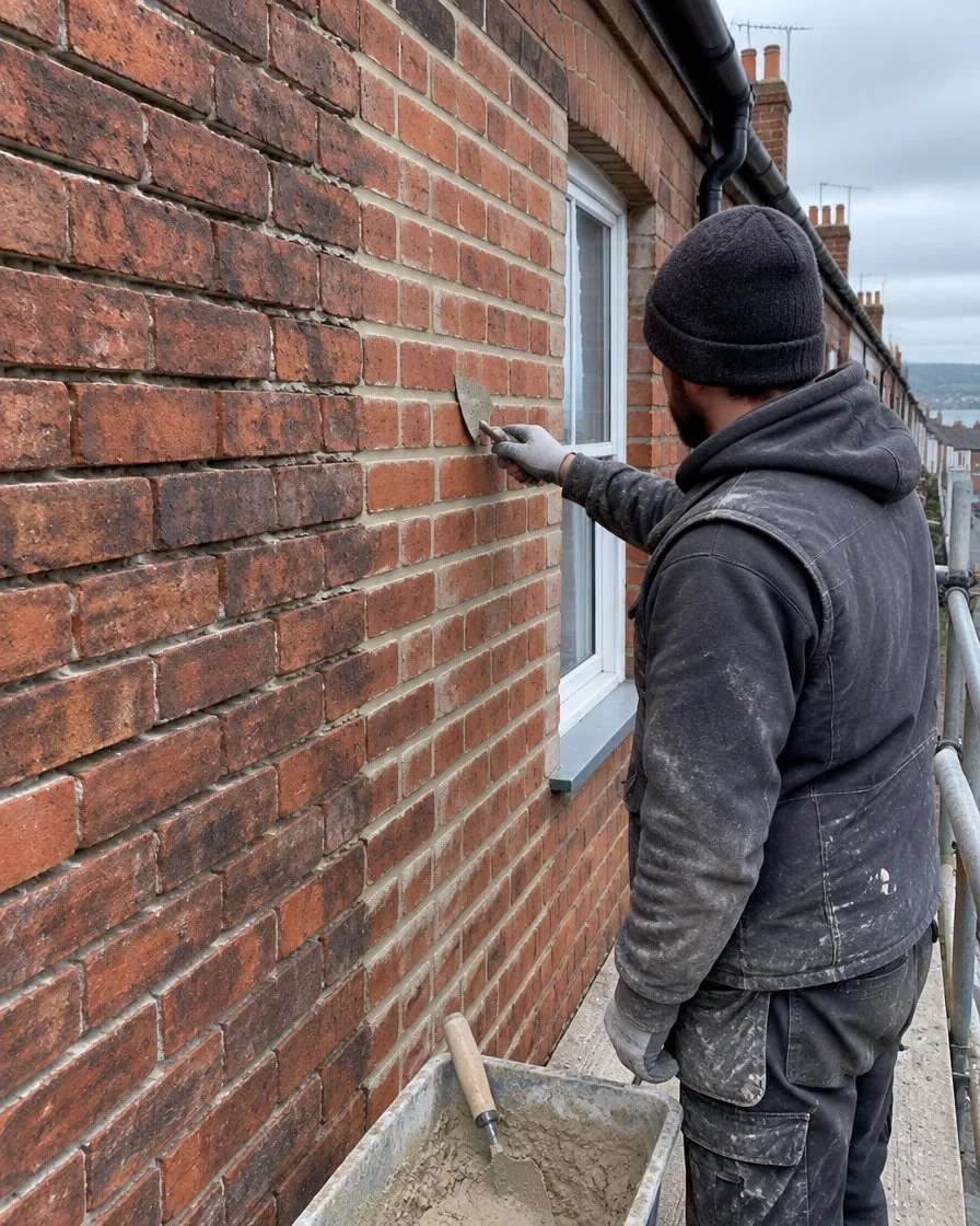 Brickwork and repointing in Ottery St Mary