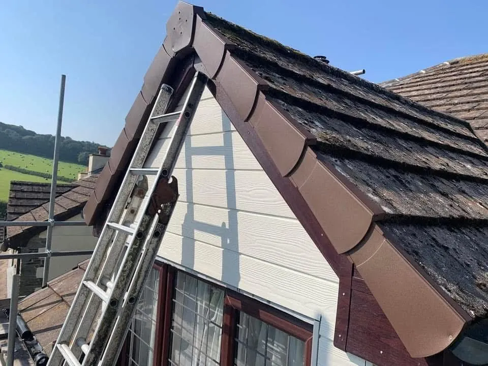 New fascias, bargeboards and guttering in Ottery St Mary
