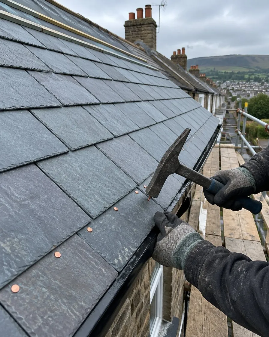 Slate roofing in Ottery St Mary